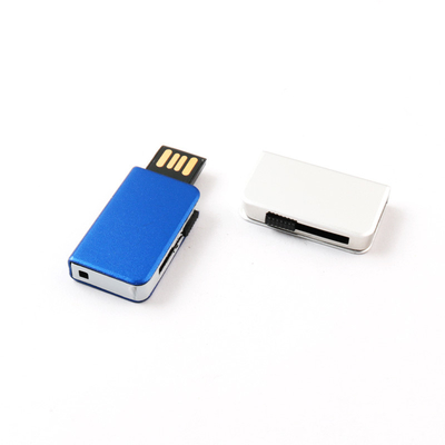 Disesuaikan Perak Logam USB Flash Drive Toshiba Flash Chips Dalam