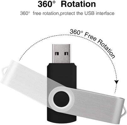 White Plastic USB Stick Karakteristik Bahan Daur Ulang Full Memory Grade A