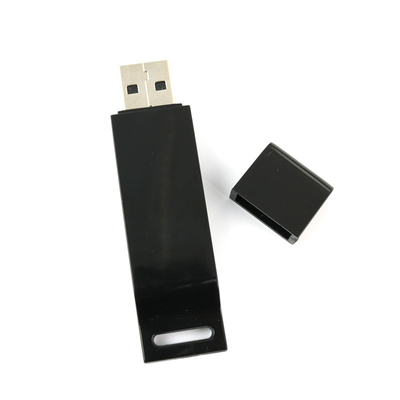 Daur ulang Black USB Stick Memory 32G-1TB Body yang dapat disesuaikan dengan finishing minyak karet