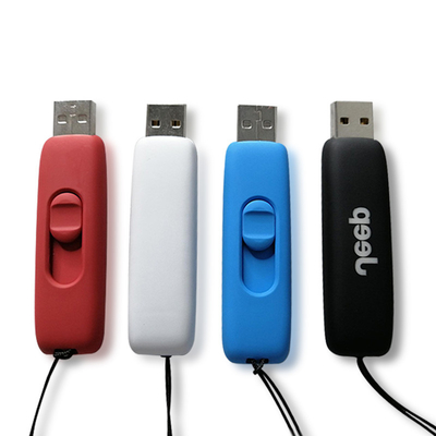 Metal Plastik USB Flash Drive dengan Kecepatan Ditingkatkan 50 MB/s Menulis 100 MB/s Baca