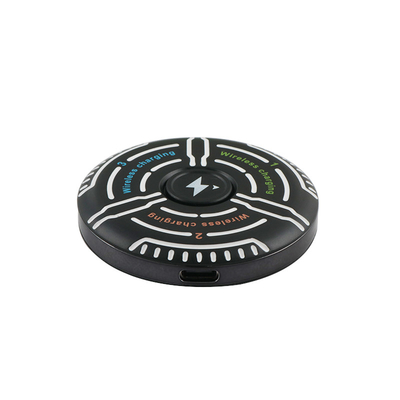 Multifunction Wireless Charger Support Box Cetak Logo Fidget Spinner Indikator Cahaya