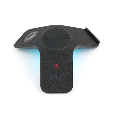 Diameter 62MM 3 In 1 Wireless Charger Station dengan Fidget Spinner Light dan Indikator