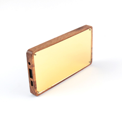 Portable Power Bank Li Polymer 18650 Baterai Hitam untuk Smartphone dan Perangkat USB