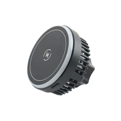 15W Car Wireless Charger Jenis Magnetik Dengan Lampu LED Dan Pendingin