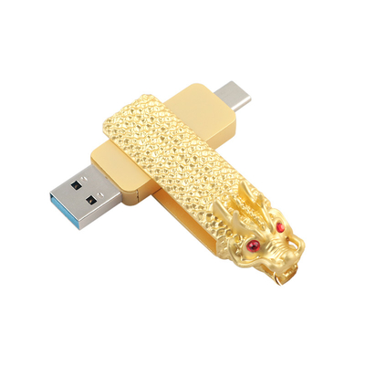 Flash Drive Bentuk Naga Tipe C Dan USB Dengan Baca Dan Tulis Cepat 3.0 usb