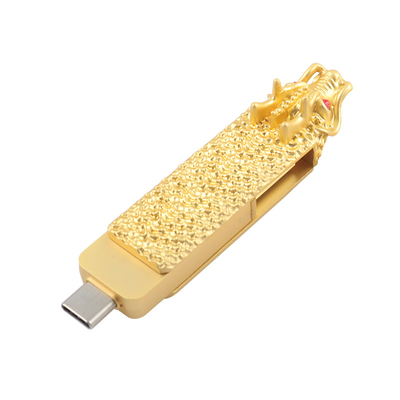 Flash Drive Bentuk Naga Tipe C Dan USB Dengan Baca Dan Tulis Cepat 3.0 usb