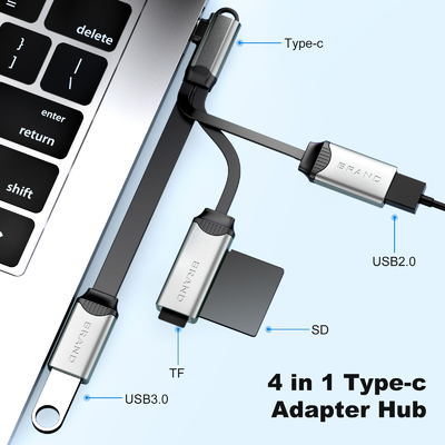 Kabel Hub Untuk Membaca Untuk Kartu TF Kartu SD Usb 2.0 Dan Usb 3.0 Transfer Data Cepat
