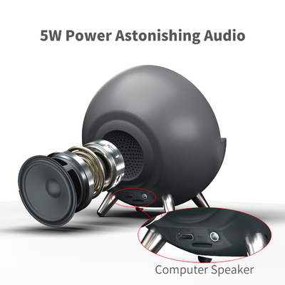 15W Fast Charging Wireless Charger dengan Bluetooth Speaker dan Light 131*75*146MM Ukuran tubuh