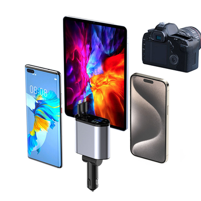 USB-C Output 5V/3A Fast Car Charger untuk input tegangan nominal 12-24V
