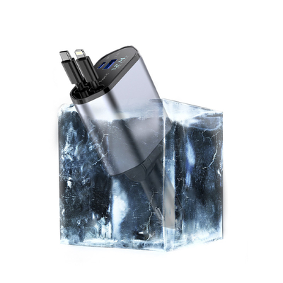 Super Fast Charging MAX 100W Type C Car Charger Untuk 12-24v Nominal Input Voltage