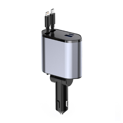 Super Fast Charging MAX 100W Type C Car Charger Untuk 12-24v Nominal Input Voltage