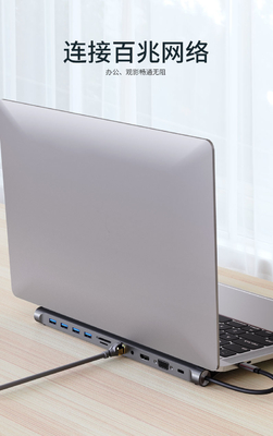 Bentuk yang dapat diperpanjang USB 3.0 Adaptor Kompakt Untuk PC Komputer 11 Dalam Satu