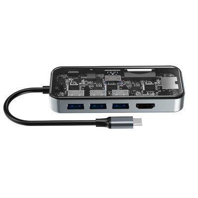 Professional Aluminium Card Reader Hub untuk Perbaikan Aliran Kerja Merek Disesuaikan
