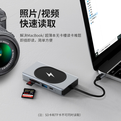 Adaptor Multifungsi USB Type C HUB 9 In One Dan Dengan Pembacakan Kartu Memory