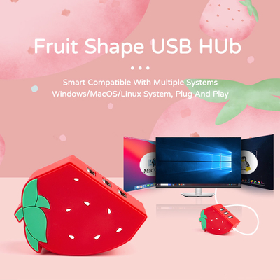 5Gbps Adapter Laptop USB Port Expander Usbc Hub Untuk Home Data Transmission