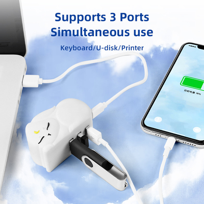 USB PVC Fast Reading Hub Tf Card Reading Hub dengan Transfer Data Cepat dan Memory Card Reader