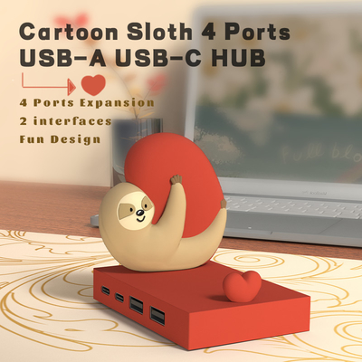 Stasiun multifungsi usb c hub adaptor pintar dengan Memory Card Reader