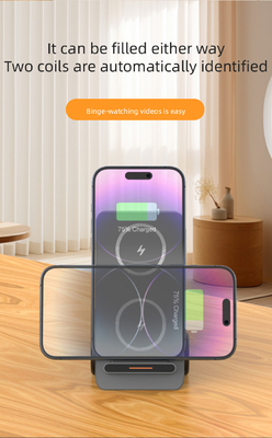 4 In1 Cepat 15W Wireless Charging Station Bentuk Mobil Bentuk Truk Dengan Lampu Malam