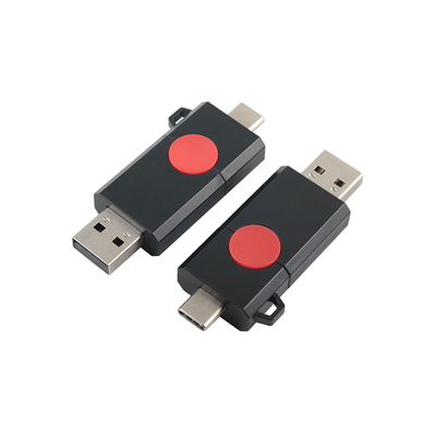 USB 3.0 Dan Tipe C Flash Drive Dengan Plastik Berkualitas A Flash Dan Logo Disesuaikan