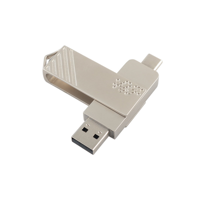 Metal Tipe C Twist Bentuk Fast Speed USB Flash Drive 3.0 Dan USB 2.0 Dan Tipe C