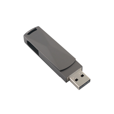 Pistol Black Metal Type C USB Flash Drive dengan Kecepatan Cepat 3.0 dan 3.0 Twist Shape