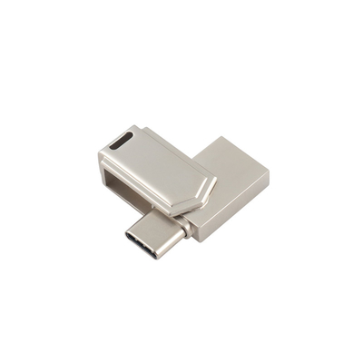 13g Zinc Alloy USB 3.0 Dan Type C Memory Stick Dengan Data Password Dan Laser USB Logo