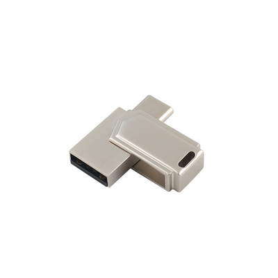 13g Zinc Alloy USB 3.0 Dan Type C Memory Stick Dengan Data Password Dan Laser USB Logo