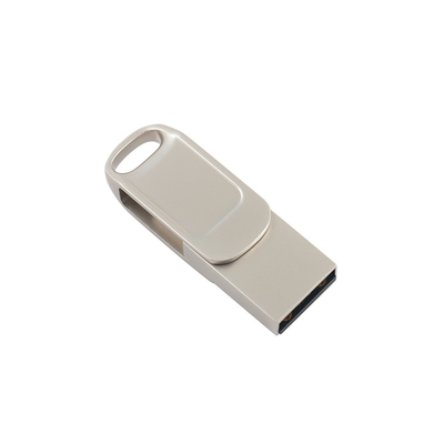 Metal Dual USB Flash Drive dengan Perlindungan Kata Sandi dan Kecepatan Kompatibilitas Tipe C