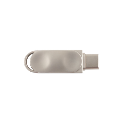 Waterproof Metal USB PD Flash Drive Dengan Perak USB 2.0 USB 3.0 Dan Tipe C