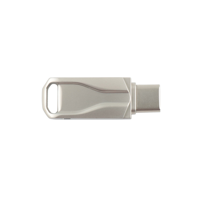 USB 2.0 Dan Tipe C Metal Flash Drive Cetak Atau Logo Laser untuk Menggabungkan dan Mengamankan Data