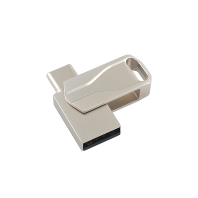 USB 2.0 Dan Tipe C Metal Flash Drive Cetak Atau Logo Laser untuk Menggabungkan dan Mengamankan Data