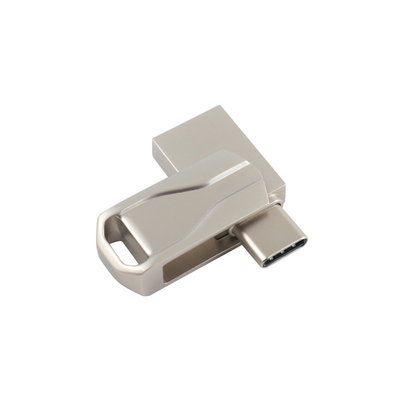USB 2.0 Dan Tipe C Metal Flash Drive Cetak Atau Logo Laser untuk Menggabungkan dan Mengamankan Data