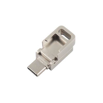 Metal USB 3.0 Dan Tipe C Flash Drive Dengan Tipe C Dapat Laser Logo Satu Wajah Lakukan Promisi