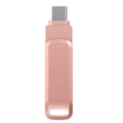 Transfer Data Cepat OTG USB Flash Drive Tipe C Dan USB Bersama Bahan Logam