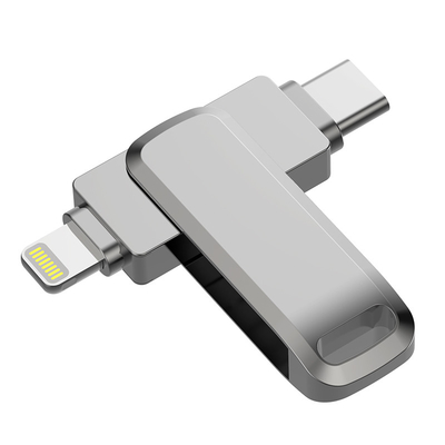 Waterproof OTG USB Flash Drive Untuk USB3.0 Dan USB 2.0 Antarmuka Dan Dukungan Tipe C
