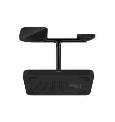 3 In 1 Fast Charger Upright Wireless Charging Untuk IPhone Earphone IWatch