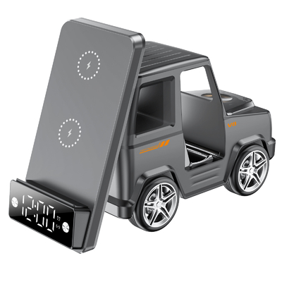 Cool Car Shape Wireless Charger Fast Charging Untuk iPhone Airpods IWatch