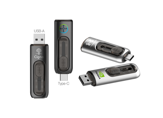 Kotak 34G USB Tipe C Flash Drive Data Aman Tipe C USB 3.0 Flash Drive