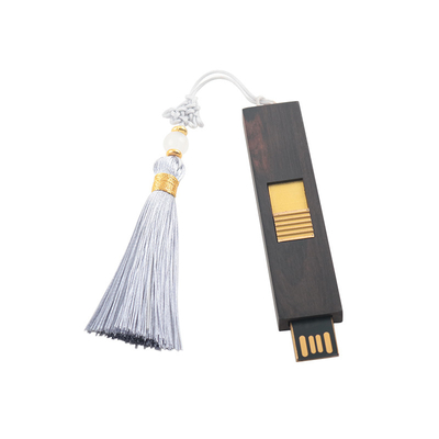 98 Sistem Kayu USB Flash Drive dengan Box Kayu Material Memory 512GB Cetak atau Embossing Dukungan persegi panjang OEM