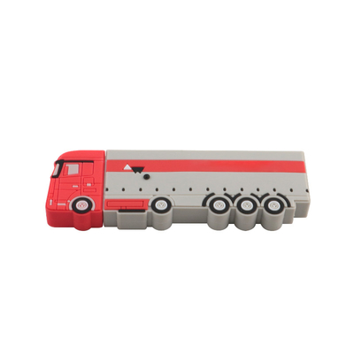 PVC atau Silikon Custom USB Flash Drive Bus Bentuk Dengan Data Preload