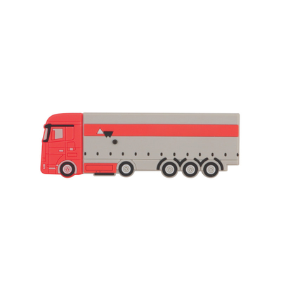 PVC atau Silikon Custom USB Flash Drive Bus Bentuk Dengan Data Preload