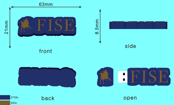 Bentuk yang disesuaikan USB Flash Memory Produksi PVC atau Silikon Mudah Dengan Cetakan Terbuka