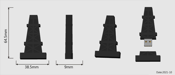 Bentuk yang disesuaikan USB Flash Memory Produksi PVC atau Silikon Mudah Dengan Cetakan Terbuka