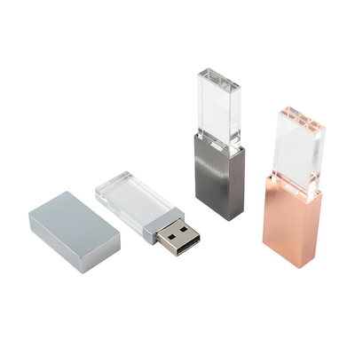 Crystal Usb Dalam Dengan Lampu LED Saat Bekerja Lampu LED bersinar
