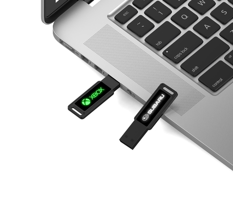High Speed Flash Drive Crystal USB Stick Dengan Lampu LED Cerah