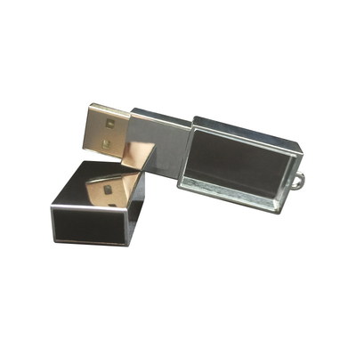 Cahaya LED Kristal yang elegan dengan badan logam dan kecepatan membaca USB 2.0 8-15MB/S