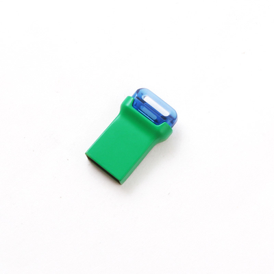 USB Flash Drive Mini Usb 3.0 Logam Warna Hijau Persegi Panjang Dengan Chip Flash Kelas A