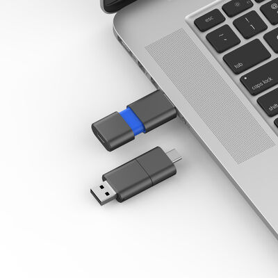 Kecepatan Cepat Tipe C Dengan USB 3.0 Dan USB 2.0 Flash Drive Slide Shape Match CE,FCC,ROHS