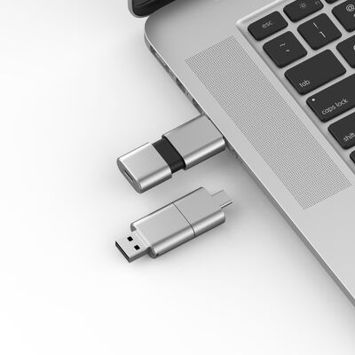 Kecepatan Cepat Tipe C Dengan USB 3.0 Dan USB 2.0 Flash Drive Slide Shape Match CE,FCC,ROHS