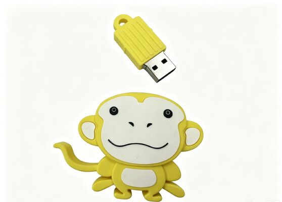 USB Flash Drive Yang Dipersonalisasi Dibentuk Oleh Cetakan Monyet Monyet Menampilkan Opsi Enkripsi Data Untuk Pemasaran Dan Akses Data yang Aman